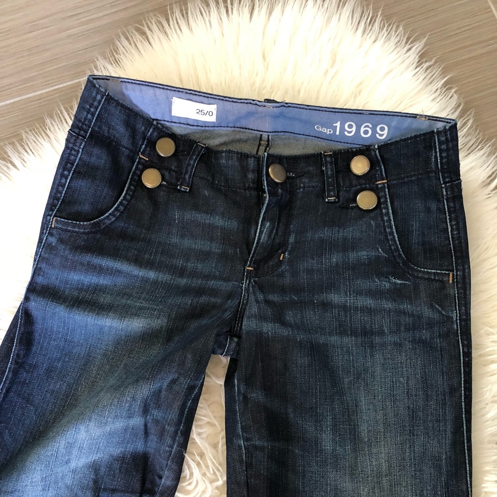 GAP dark wash flare jeans